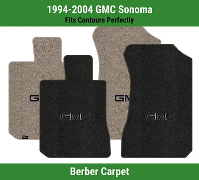 Alfombrillas de primera fila Lloyd Berber para GMC Sonoma 1994-2004 con logotipo GMC 1 negro Foto 1 de 4