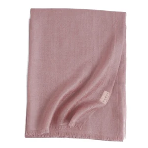 Pure Mongolian Cashmere Herringbone 300s Wrap Shawl Ring Scarf Delicate 190*90cm - Picture 1 of 75