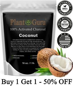 Activated Charcoal Powder 1 lb. COCONUT 100% Food Grade Organic Teeth Whitening