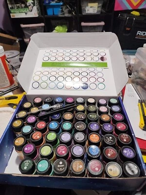 Mica Powder，63 Colors - 10g/Bottle of Natural Pigment Powder for Epoxy Resin，Lip - Image 1 of 4