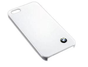 White Hard Plastic Gloss BMW Logo Hard Case for Apple iPhone 5 5S Original - Picture 1 of 12
