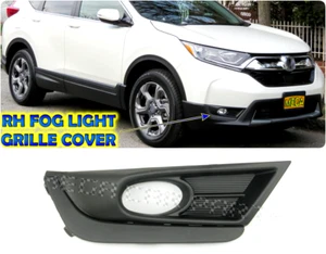 PARA HONDA CR-V 2016-2019 CRV PARACHOQUES DELANTERO LUZ ANTINIEBLA REJILLA CUBIERTA NEGRO O/S DERECHO - Imagen 1 de 4