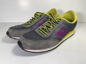 New Balance 410 Mujer’s 6 EE. UU. (Ancho D) Camuflaje Estampado Gris con Acento Amarillo/Púrpura - Imagen 1 de 11