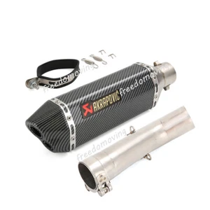 For BMW C650 Sport 2016-2020 Exhaust System Mid Link Pipe Aluminum Muffler Tips - Picture 1 of 10