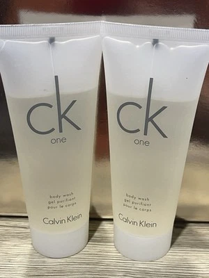 Tubo de lavagem corporal X2 Ck One da Calvin Klein 6,7 oz unissex novo em folha - Imagem 1 de 4