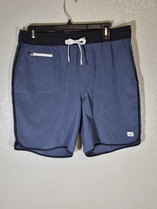 Vuori Shorts Herren Gr. Large BANKS blau ungefüttert sportlich Freizeit Kordelzug - Bild 1 von 6
