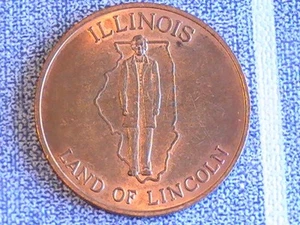 TOKEN ILLINOIS THE 21ST STATE LAND OF LINCOLN - Picture 1 of 4
