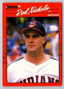 Rod Nichols 1990 Donruss #546a Cleveland Indians Baseball Card - Picture 1 of 2