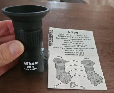 NIKON DR-6 RIGHT ANGLE VIEWFINDER With Instructions  - Image 1 of 4