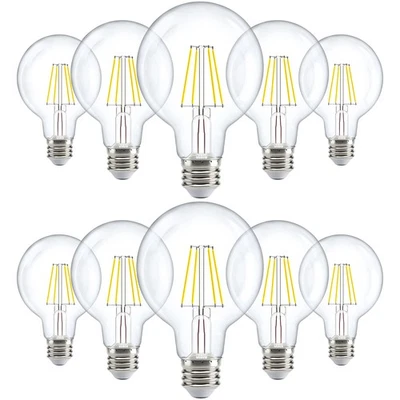 Sunco 10 Pack G25 Globe Light Bulbs LED Edison Vanity Light Bulbs, CRI90 2700... - Image 1 of 4