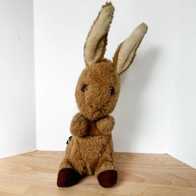 Vintage Eden Toys Peter Rabbit Bunny Toy Plush Musical Wind Up Stuffed Animal US - Image 1 of 4