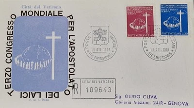 Universal Congressional for the Apostolate of the Laity, Vatican City FDC 13... - Image 1 of 2