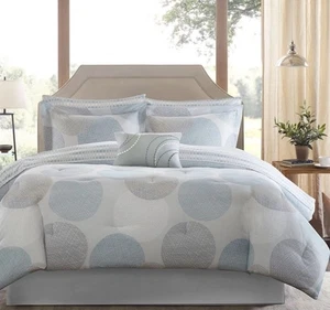 Madison Park Comforter Set Queen 9 Piece Neutral Colors Premium Set New FreeShip - Picture 1 of 7