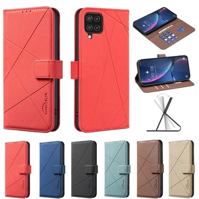 Leather Case For Samsung Galaxy A56 A36 A16 A06 A55 A25 A72 A53 A34 Flip Cover - Image 1 of 4