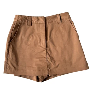 Dissh Womens US 6 Tan Skort Tan Brown Skirt Shorts Mini Pockets Zip Closure - Picture 1 of 8