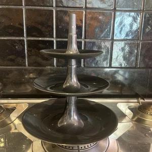 Black Koziol Babell 3 Tier stackable Cake / Fruit Stand - Picture 1 of 2