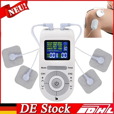 TENS EMS Reizstromgerät Elektro Stimulationsgerät Massage Gerät Muskelstimulator - Bild 1 von 4
