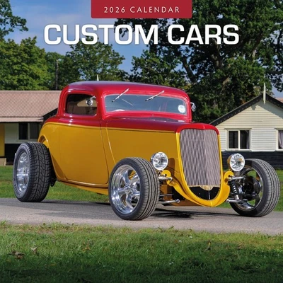 RED ROBIN PUBLISHING Custom Cars 2026 Square Wall Calendar