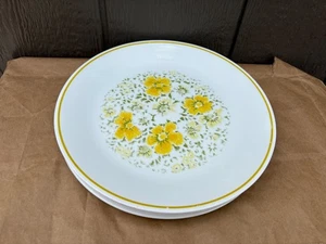 8er Set Corelle April Duschen 10,25" Essteller gelb Blumen Corning USA - Bild 1 von 22