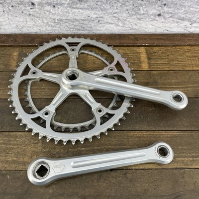 Vintage Campagnolo Record 170 Crankset 53T Italy Road Bike 1985 Cranks Eroica - Image 1 of 4
