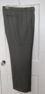 Brooks Brothers Hose Herren 38R 100% Wolle gerade Bundfalten GRÜN - Bild 1 von 13
