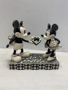 Disney JIM SHORE Mickey & Minnie Mouse "REAL SWEETHEART" Figurine #4009260 - Picture 1 of 4