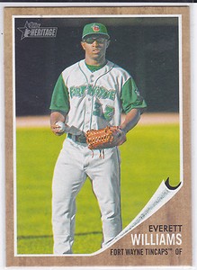 Everett Williams San Diego Padres 2011 Topps Heritage Minor League Card