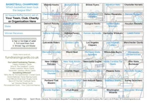 American Sports Fundraising Cards Scratch Club, Pub, Charity, Pack of 10 - Picture 1 of 18