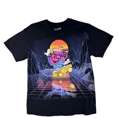 Camiseta Kool Aid Para Hombre Talla Pequeña Manga Corta Kool Aid Negra Camisa Retro Foto 1 de 4