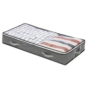 Foldable Underbed Storage Bags Organizer Container Blankets Clothes Comforters - Picture 1 of 10