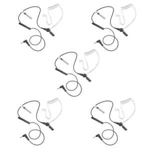 5 X Intek Radio 3.5mm Covert Acoustic Listen Only Earpiece Headset MT3030 MT4040 - Picture 1 of 4
