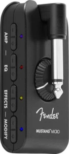 Fender Mustang Micro Kopfhörer Amp wiederaufladbare Gitarrenmodellierung schwarz von JP - Bild 1 von 2