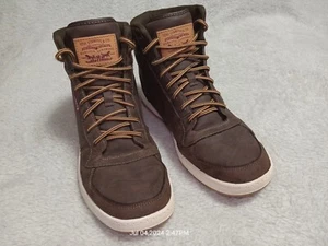 Levi Strauss Herren High Top Knöchel Turnschuhe Schuhe braun weiß Größe: 8 US - Bild 1 von 13