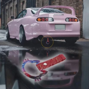 Galaxy Kitty JDM Ring Tsurikawa Subway Bus Car Handle Strap -Red Clouds Nylon X1 - Picture 1 of 9