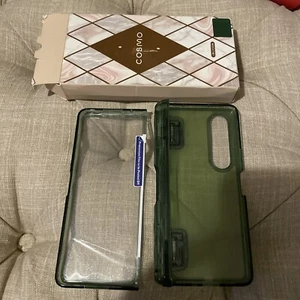 i-Blason For Samsung Galaxy Z Fold 5 5G Stand Case Transparent Green Open Box - Picture 1 of 1