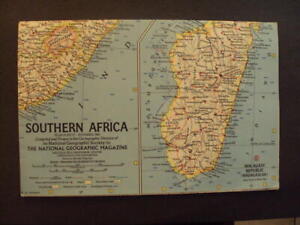 National Geographic Map Of Southern Africa Nov 1962 ID:90226