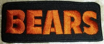 Chicago Bears Name Iron On Embroidered Patch ~Free Tracking!