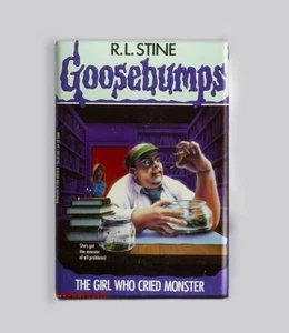 GÄNSEHAUT / DAS MÄDCHEN, DAS MONSTER WEINTE - 2"x3" MAGNET Retro Vintage Buch Horror - Bild 1 von 4