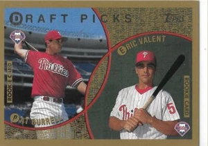1999 Topps Baseball Pat Burrell/Eric Valent RC Phillies - Picture 1 of 2