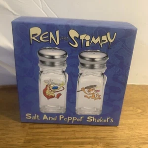 Nickelodeon Ren And Stimpy Salt And Pepper Shakers The Nick Box - Picture 1 of 4
