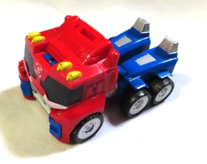 Trafo rot blau Kunststoff Spielzeug LKW - Bild 1 von 6