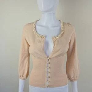 Alannah Hill Beige/Peach Cardigan - Size: AU 12 - Picture 1 of 12