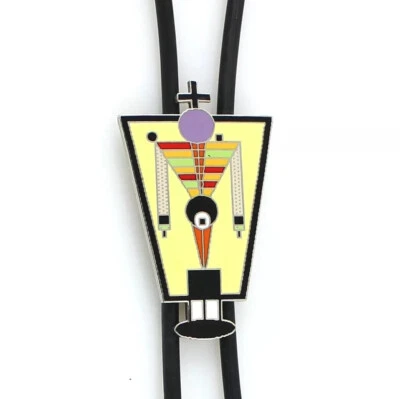 Corbata vintage ACME Studio "Hombre" esmaltada Bolo por artista gráfico ABRIL GREIMAN - NUEVA Foto 1 de 4