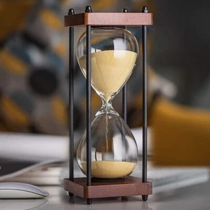6 inch Nautical Vintage Hourglass Sand Timer, 5 Minute Sand Yellow For Gifts. - Picture 1 of 2
