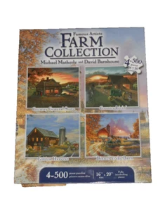 Famous Artists Farm Collection Puzzle Set of Four 4-500 Piece Puzzles 2006 - Picture 1 of 12