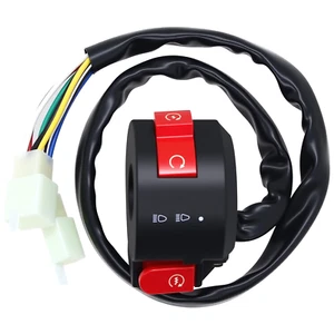 Left Starter Kill Light Switch Assembly 8 Wire 3 Function Fit for 50Cc 70 Cc 90C - Picture 1 of 12