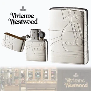 Zippo Vivienne Westwood Oil Lighter BIG ORB Silver New W/Box, Guarantee Card - Picture 1 of 7