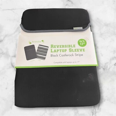 便携式电脑保护袋双面氯丁橡胶软套最多17英寸PC保护壳包 — 第 1/2 张图片