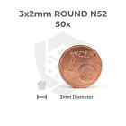 3x2 magnesy neodymowe - okrągłe (50 sztuk) - MiniatureAid® - Modelarstwo - Tabletop