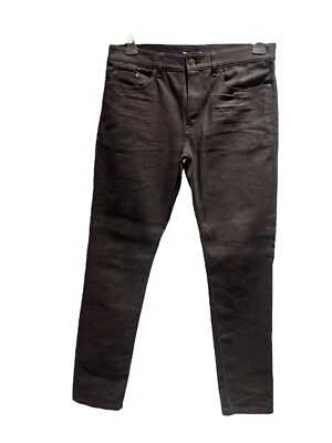 Saint Laurent Jeans Men D19 M/SK-LW Designer Jean  Size 33 Black/Drk Charcoal. - Image 1 of 4